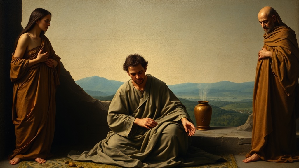 A contemplative allegory of truth and strategy