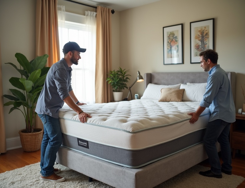 Mattress self-carry versus white glove delivery showing post-purchase experience difference