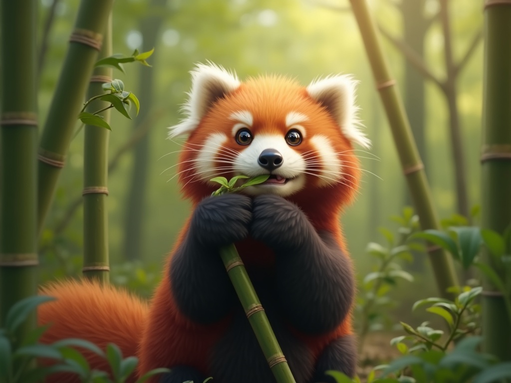 a-cute-red-panda-eating-bamboo-in-a-forest-566rvvt68r