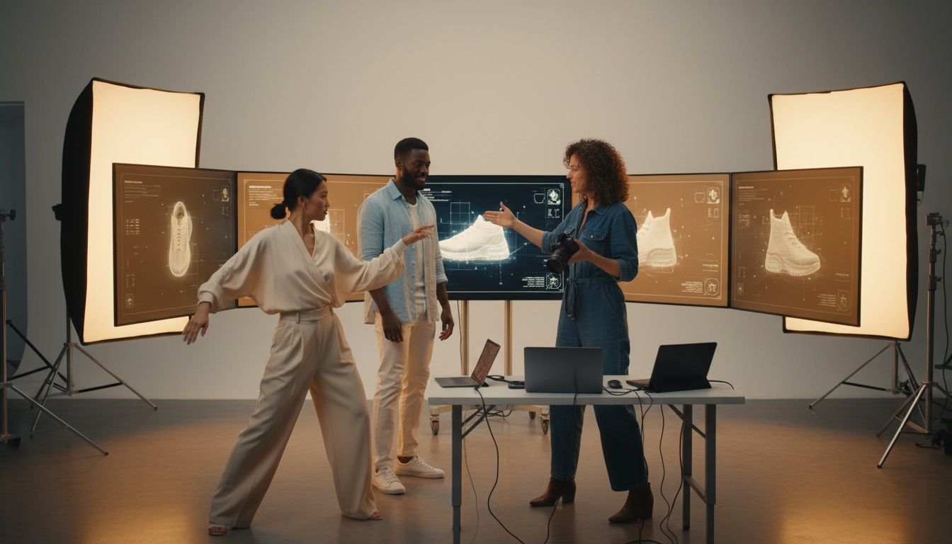 Professional AI-generated fashion product photography