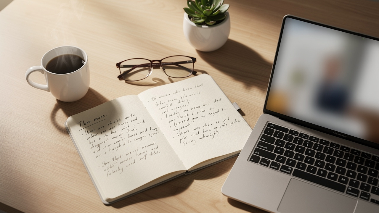 Professional workspace setup for enhanced cognitive performance