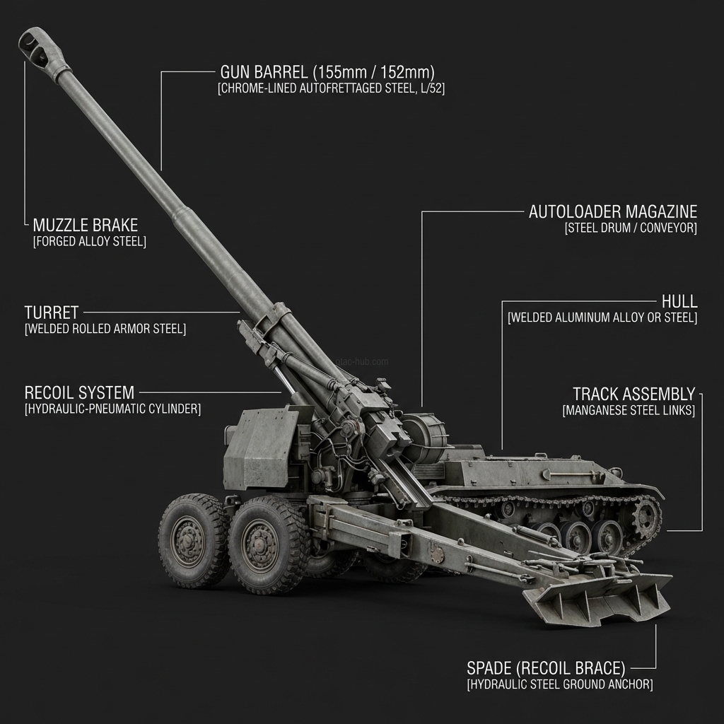 155 K 98 Towed Howitzer