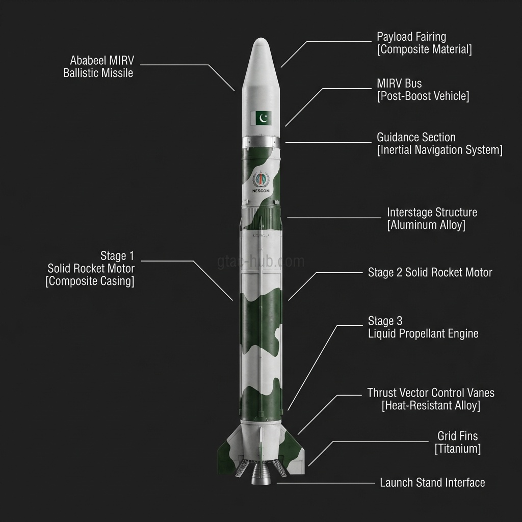 Ababeel MIRV Ballistic Missile