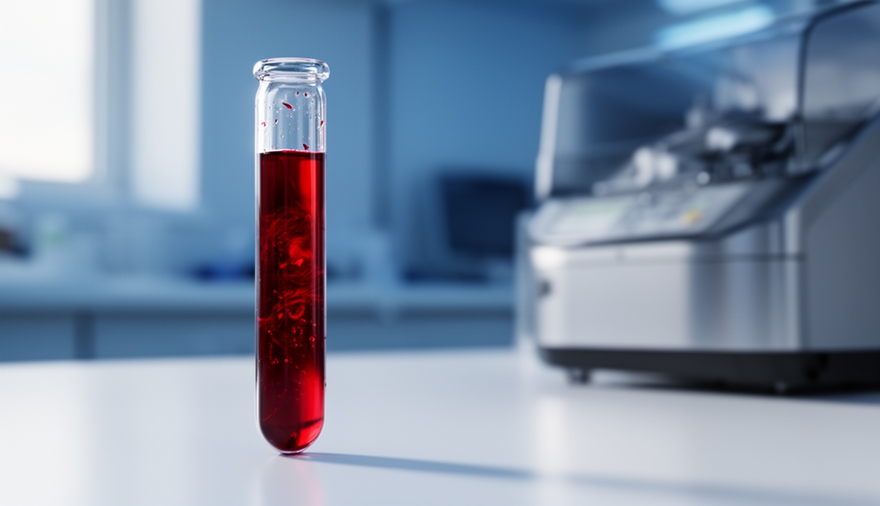 Clinical blood samples being analyzed for inflammatory markers