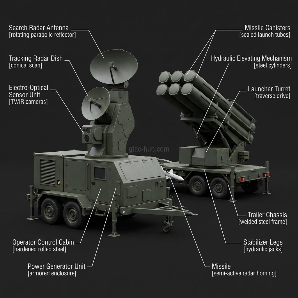 Skyguard/Aspide Air Defense System