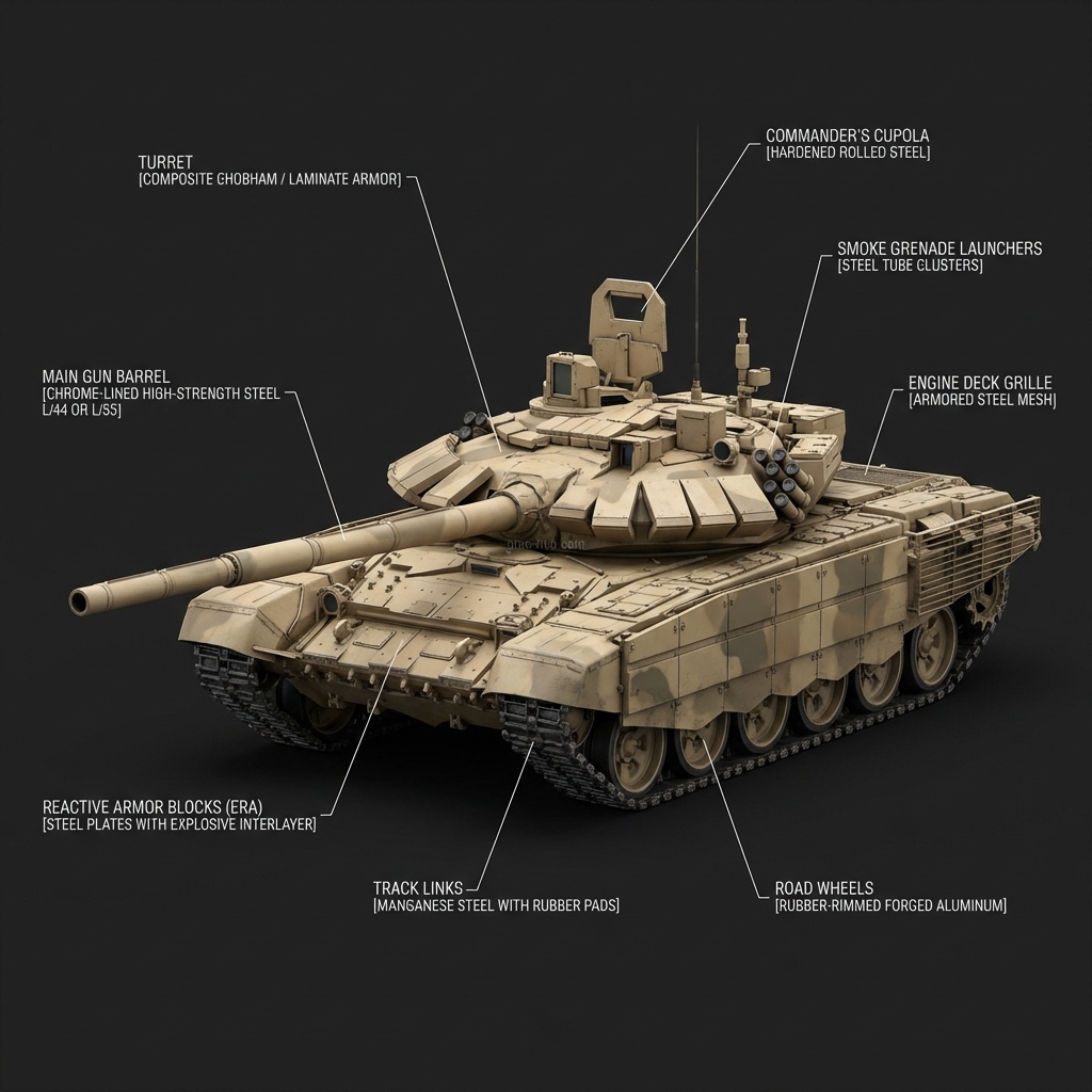 Uralvagonzavod T-90MS Main Battle Tank