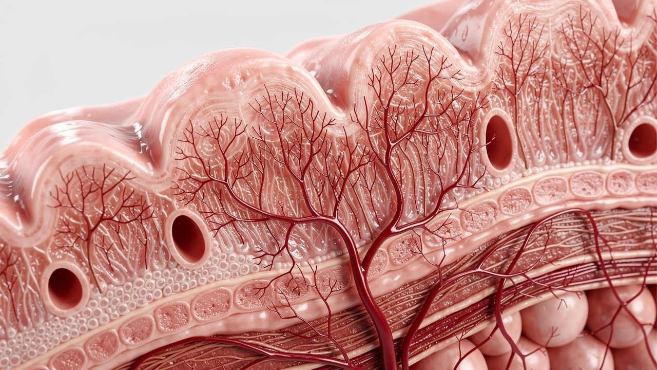 Nasal mucosa blood vessel network for delivery