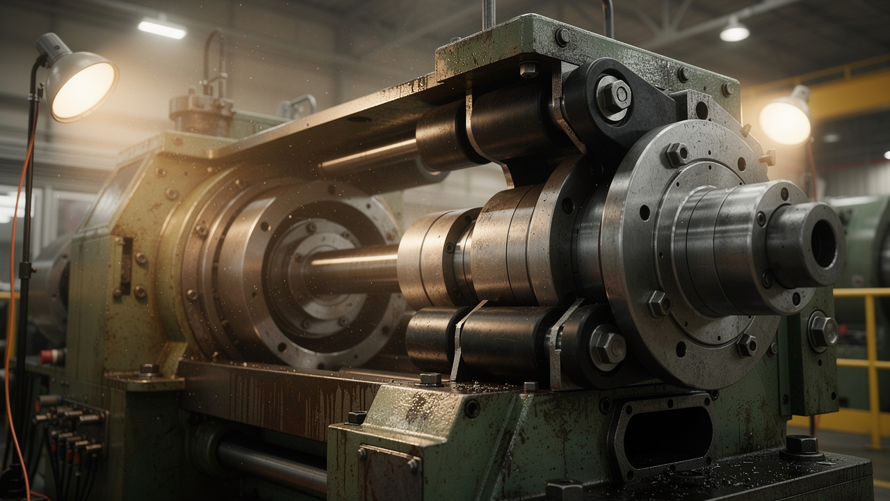 Rubber bushings and dampeners protecting industrial machinery components