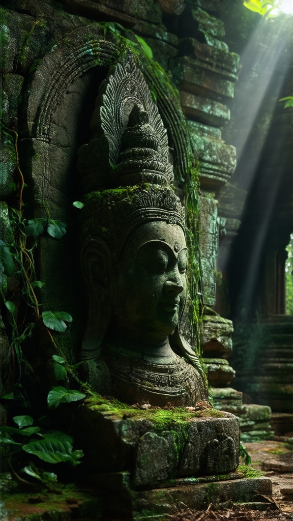 prompt-cinematic-close-up-of-a-moss-covered-stone-4els6zg7pl