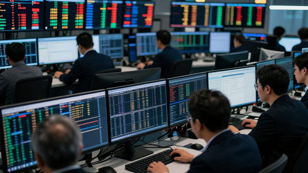 Trading floor with real‑time analytics