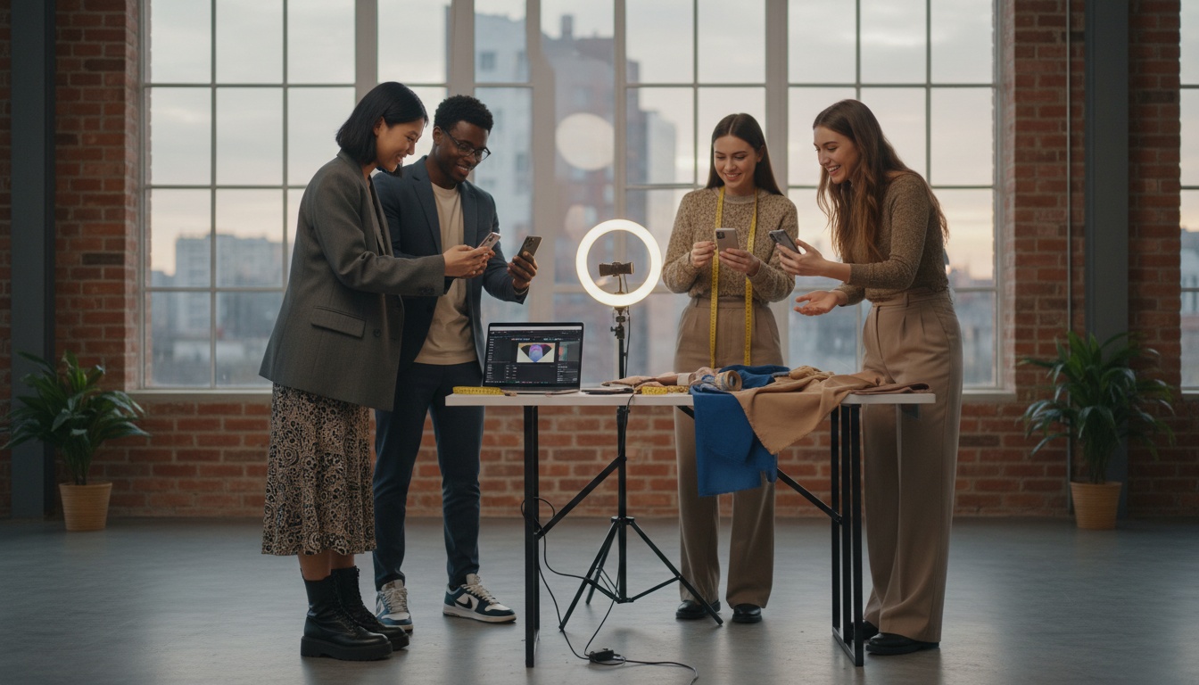 Efficient fashion video shoot setup