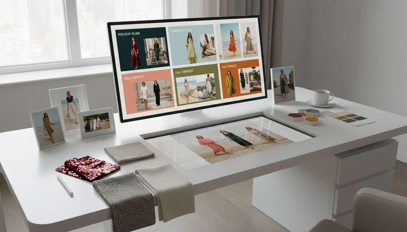 Produção de conteúdo sazonal para moda