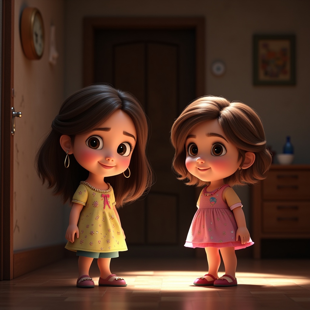 una-nina-de-10-anos-con-una-linterna-y-atras-suya-g142xo0ihh