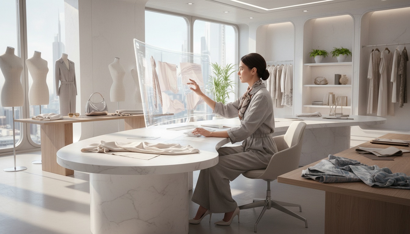 Cost-effective fashion content creation showing reduced production expenses