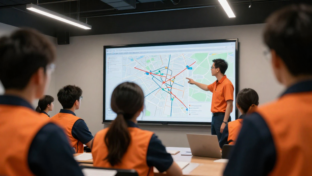 Drivers in a training session