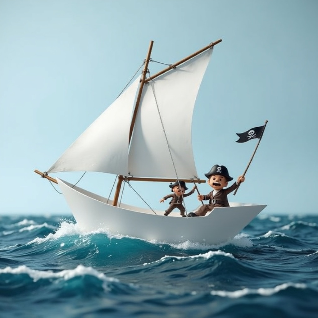 a-rough-sea-with-paper-sail-boat-that-is-white-k4n0j1r7vi-2