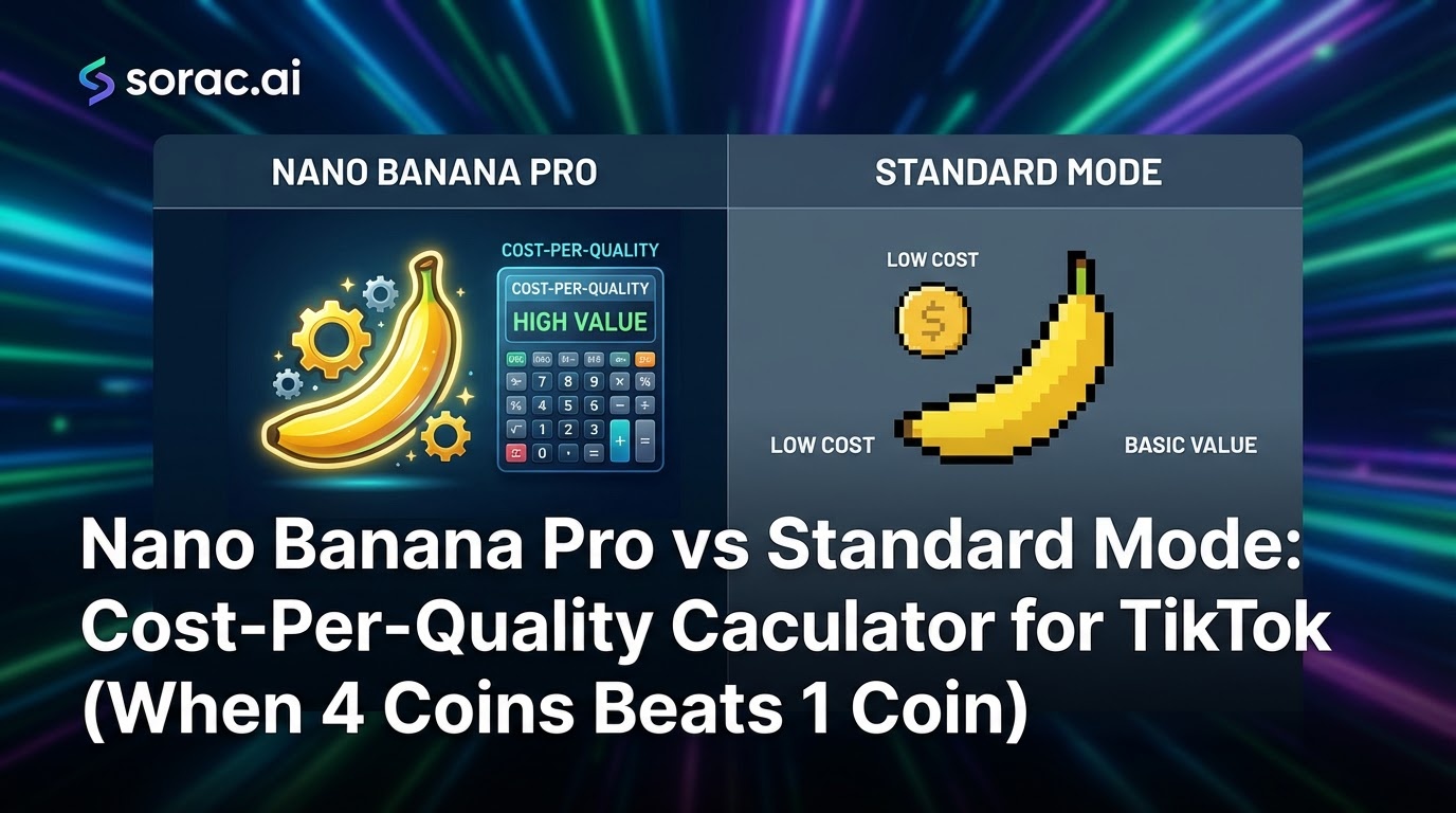 Nano Banana Pro vs Standard Mode: Cost-Per-Quality Calculator for TikTok Creators (When 4 Coins Beats 1 Coin)