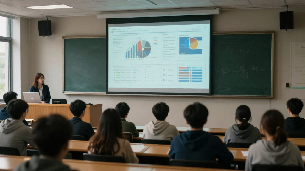 Real‑time analytics dashboard in a modern lecture hall