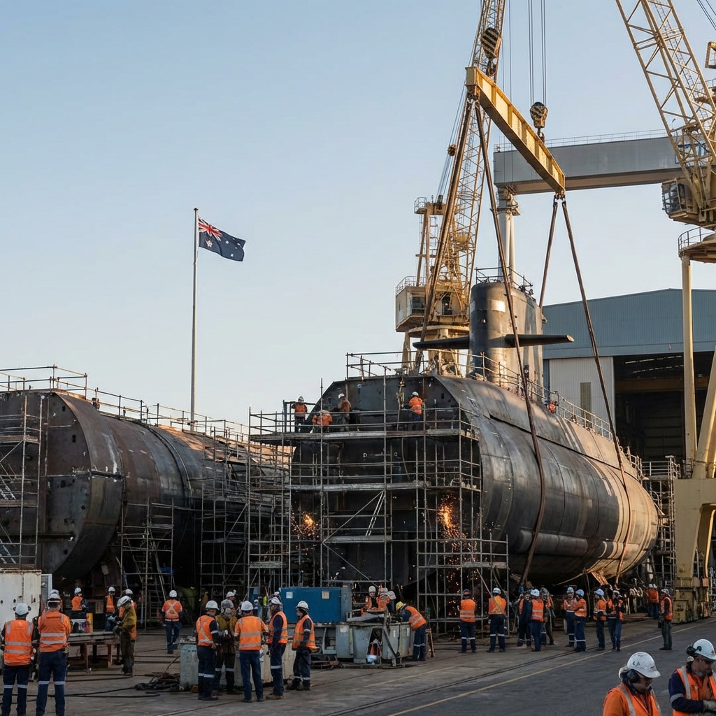 Australia Invests $2.7 Billion in Submarine Construction Yard at Osborne