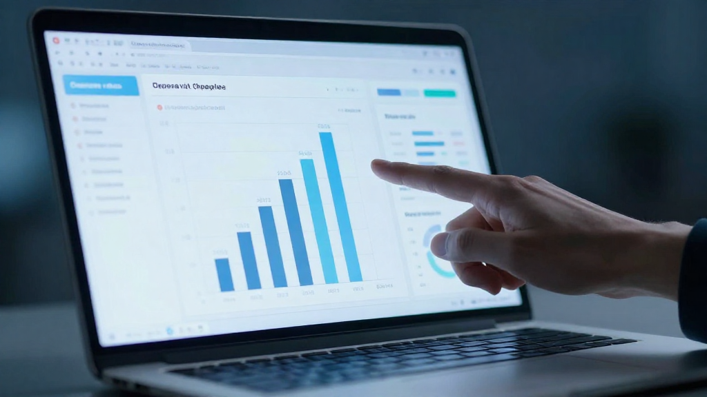 Analytics dashboard showing churn rate and repeat visit metrics