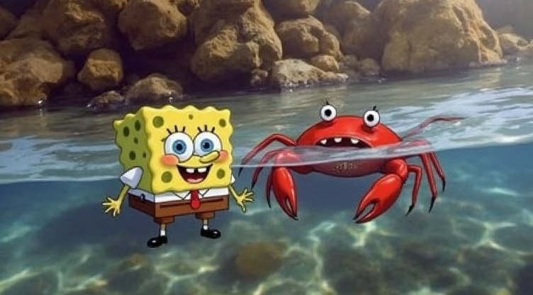 yellow-sponge-blue-squid-and-red-krab-realistic-9vkih53fry