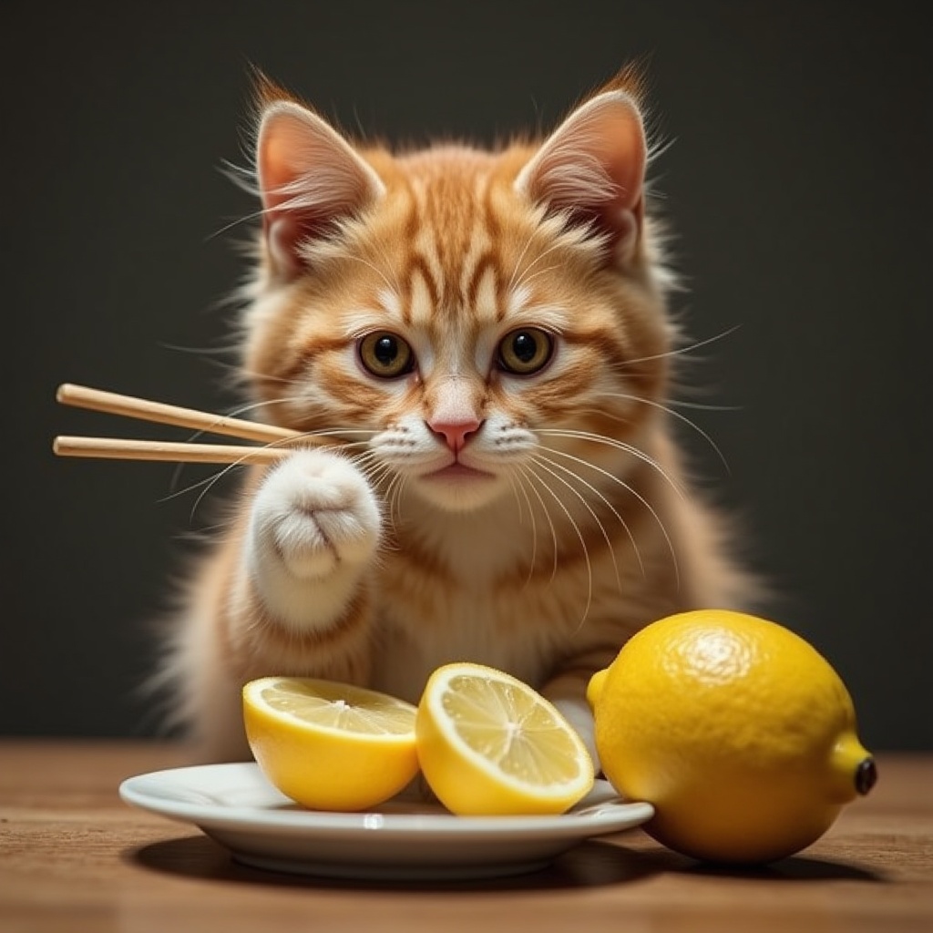 cat-eat-lemon-use-chopstick-ny18ujptku