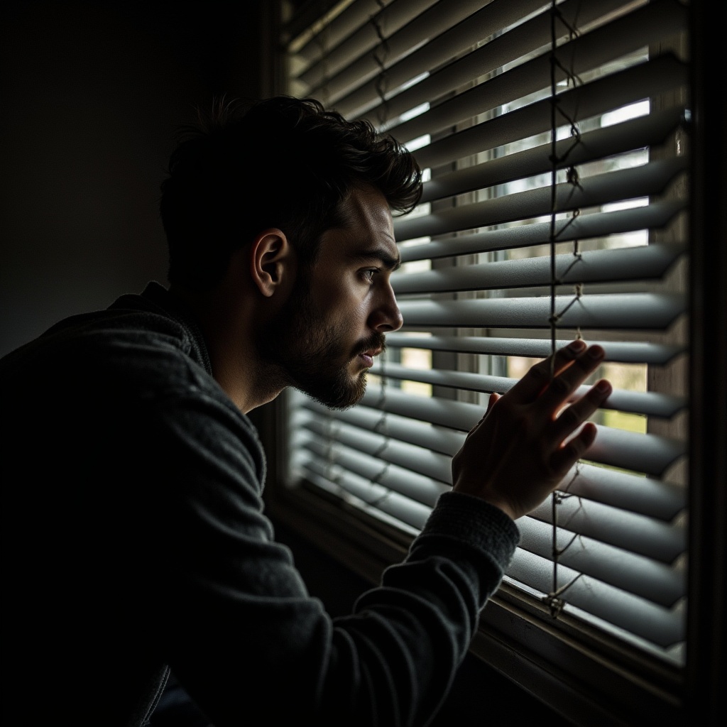 a-creepy-man-looking-through-a-house-window-blinds-kk0etu0j2