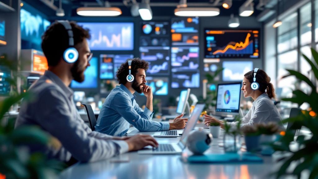 Emprendedor investigando como usar herramientas digitales en su negocio desde oficina