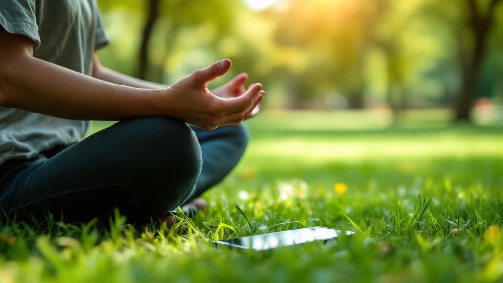 Joven dejando el celular sobre una mesa para aprender cómo desconectar del celular