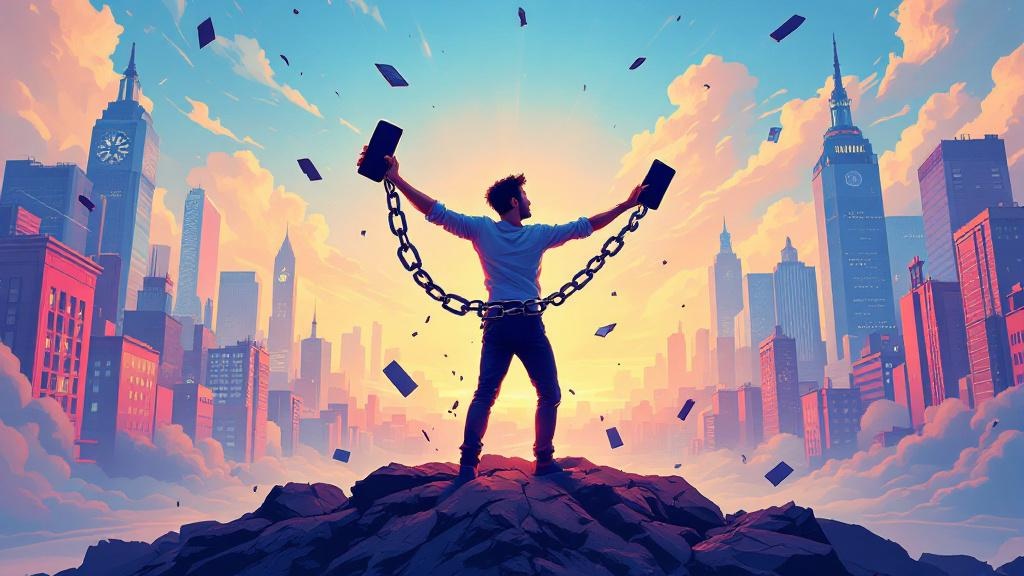 Hombre dejando su celular en una canasta para superar la adicción al celular