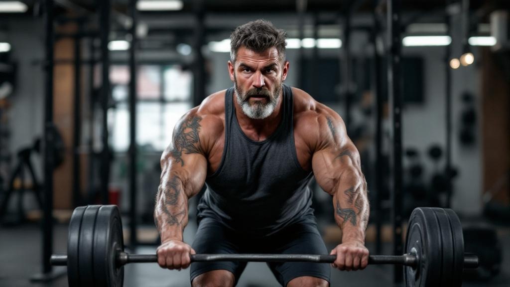 Grupo de adultos practicando crossfit después de los 40 en un box con cuerdas y kettlebells