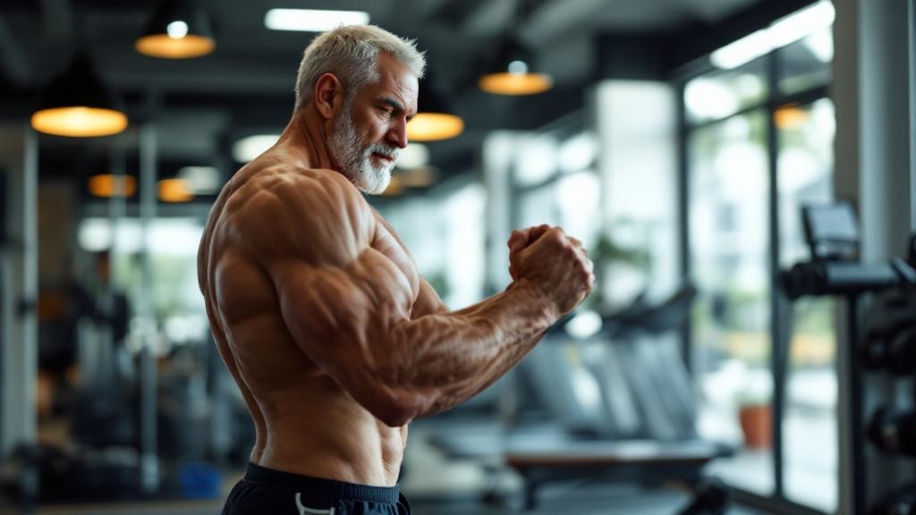 Hombre de 40 años usando rodillo de espuma para su recuperación muscular después del entrenamiento