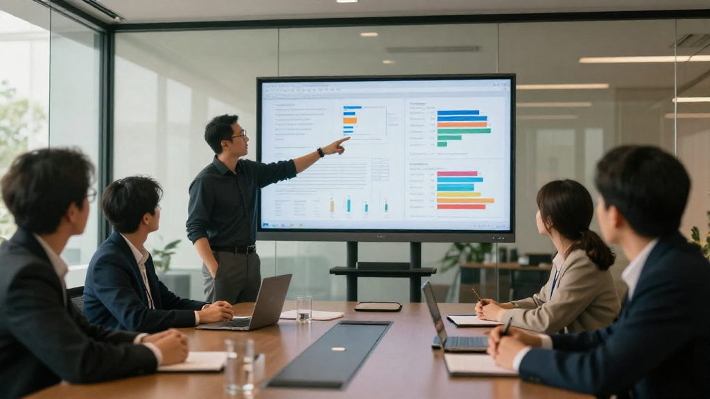 Donor meeting with data‑rich presentation