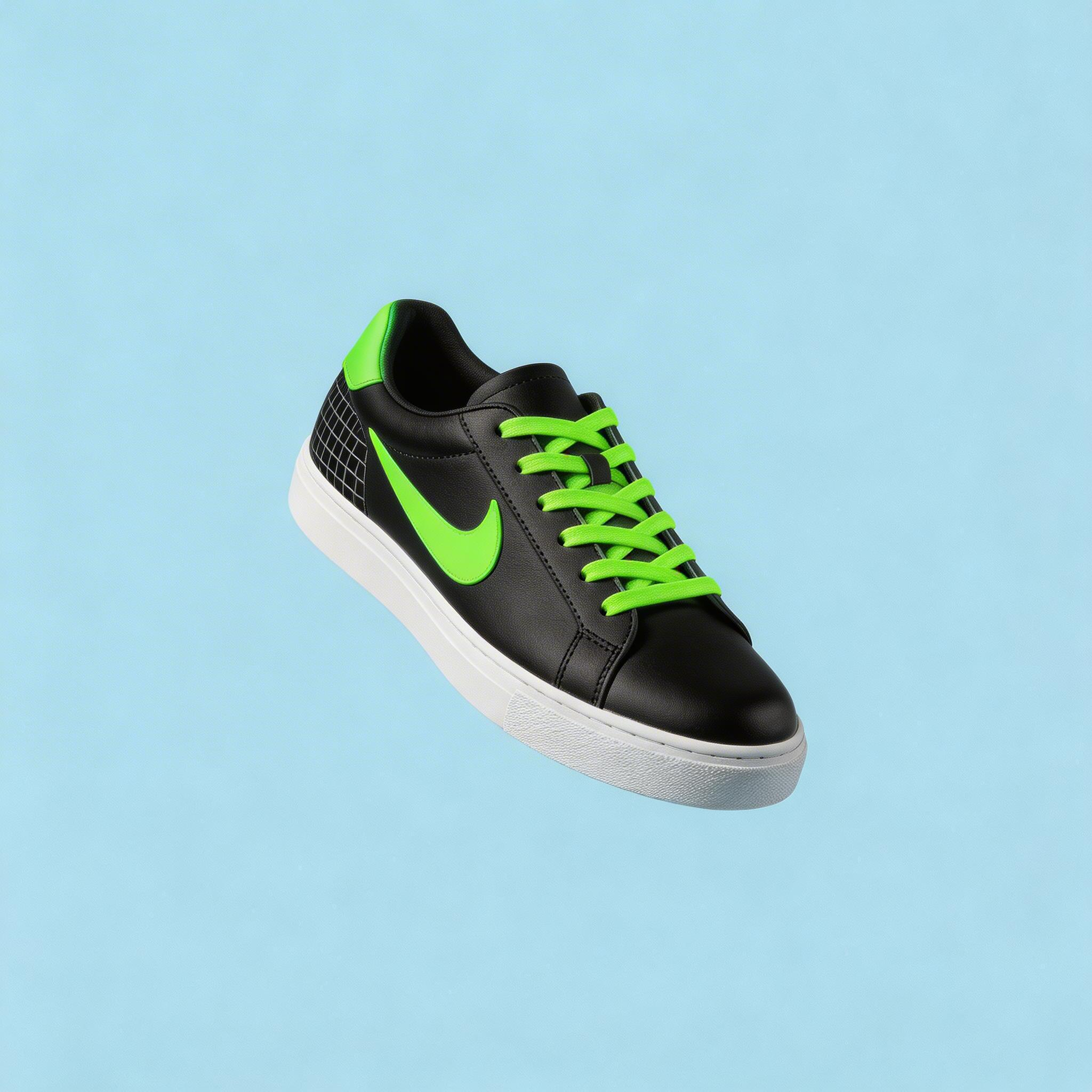 Sneaker with neon colorway
