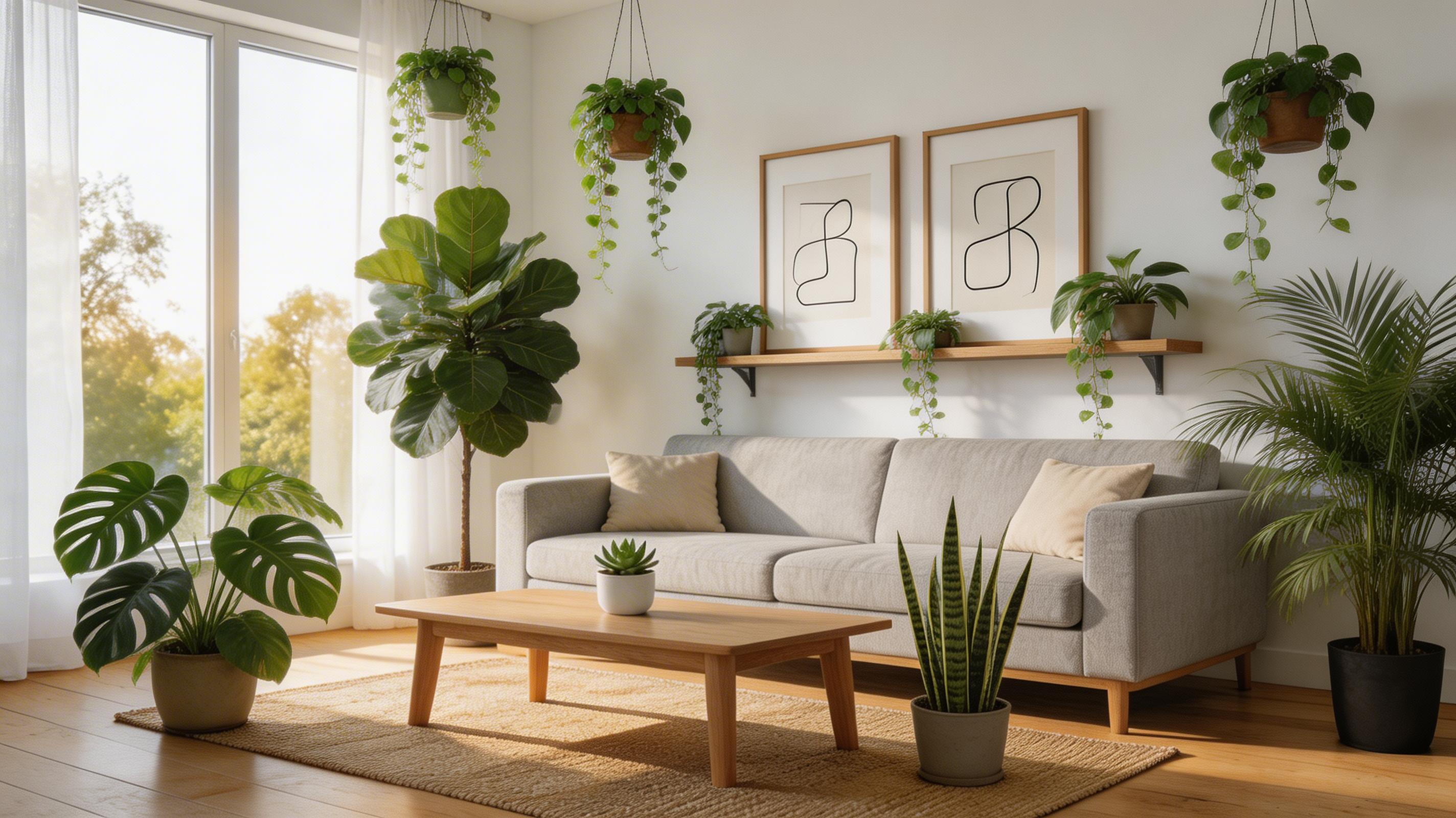 Room transformed into urban jungle