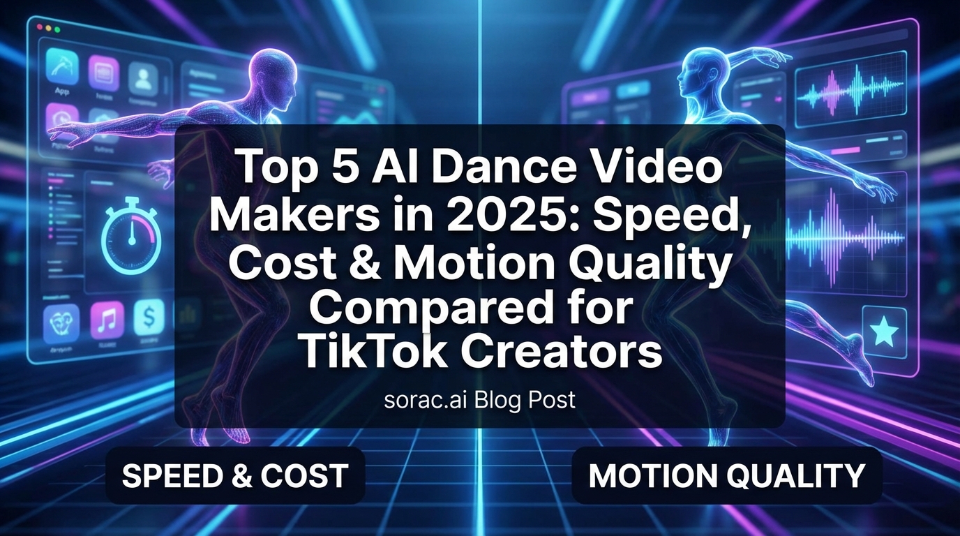 Top 5 AI Dance Video Makers in 2025: Speed, Cost & Motion Quality Compared for TikTok Creators
