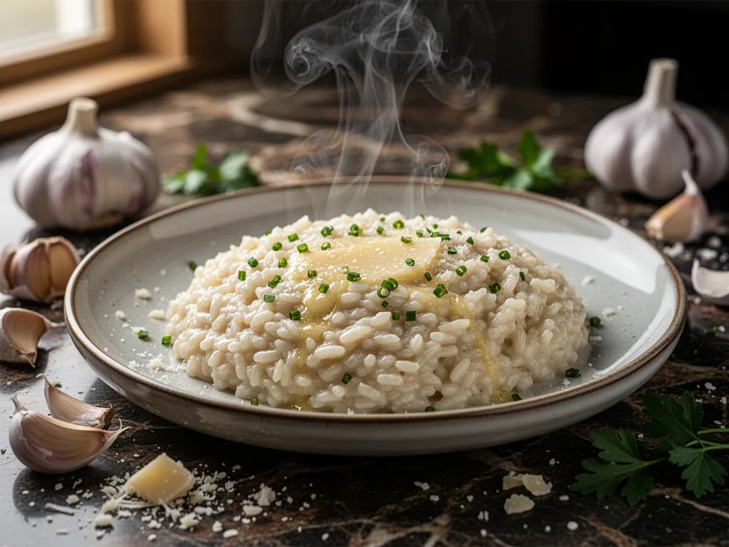 Rich Garlic Parmesan Risotto