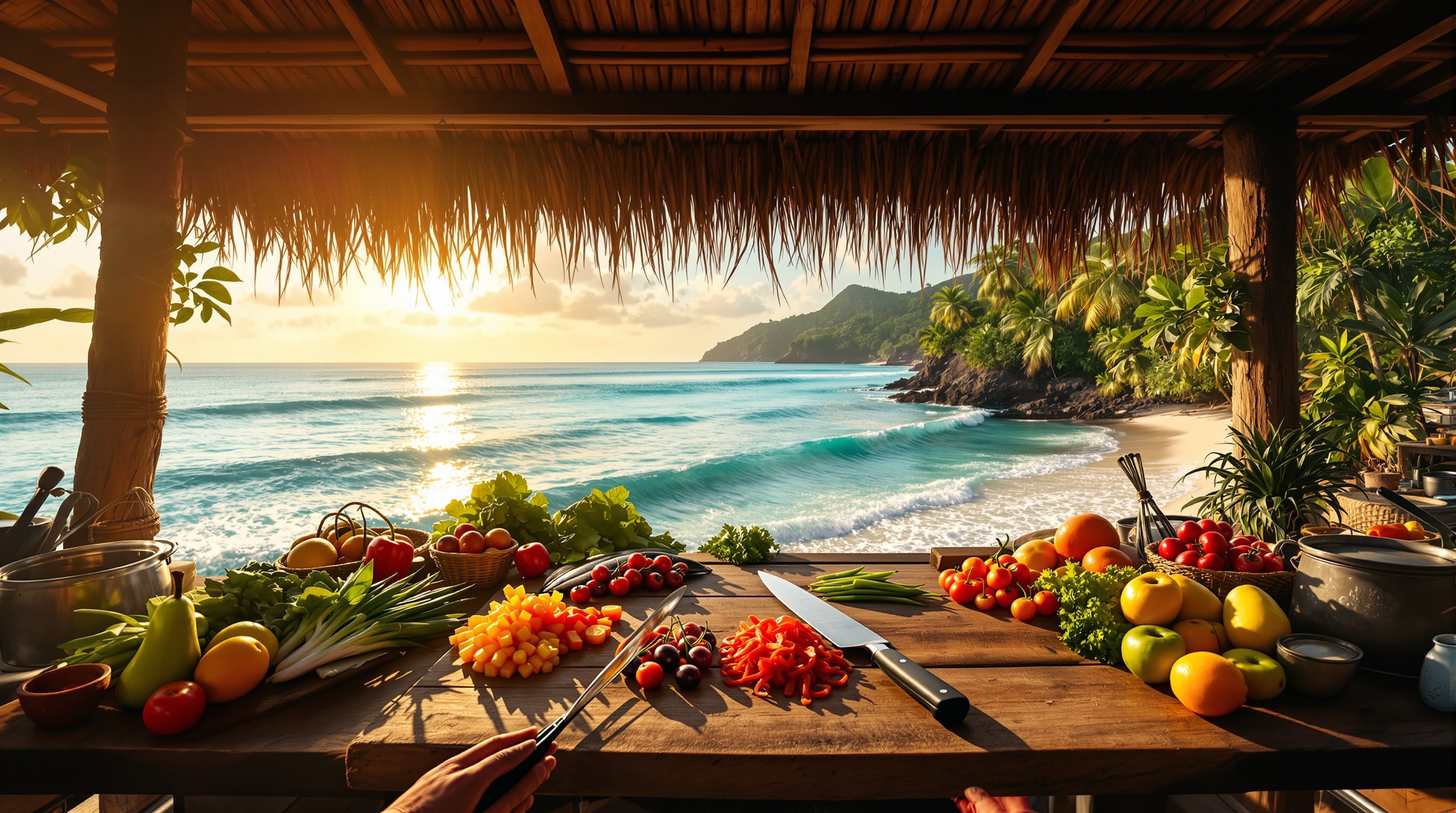 Gameplay de cocina realista en el juego de cocina VR Isle of Food