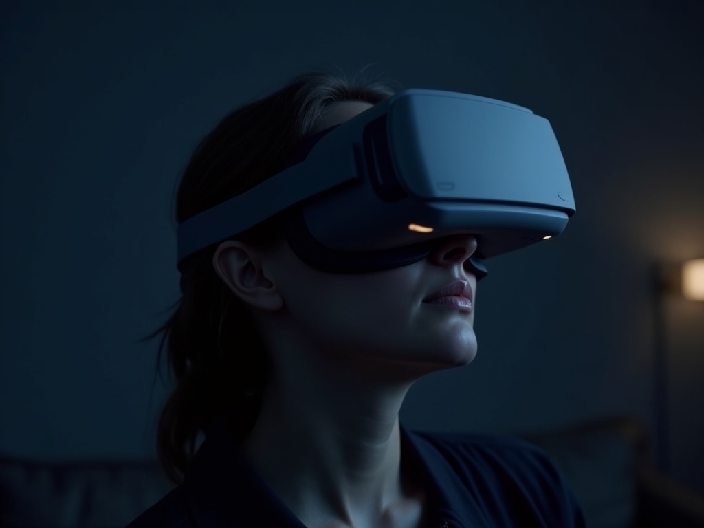 Comparativa visual del antes y después con el VR Cover en un Meta Quest 2