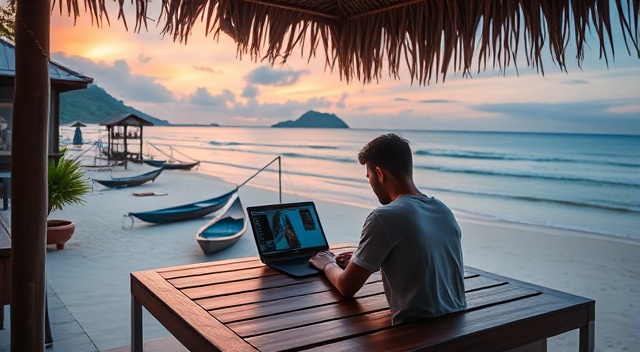 AI-generated vlog scenes