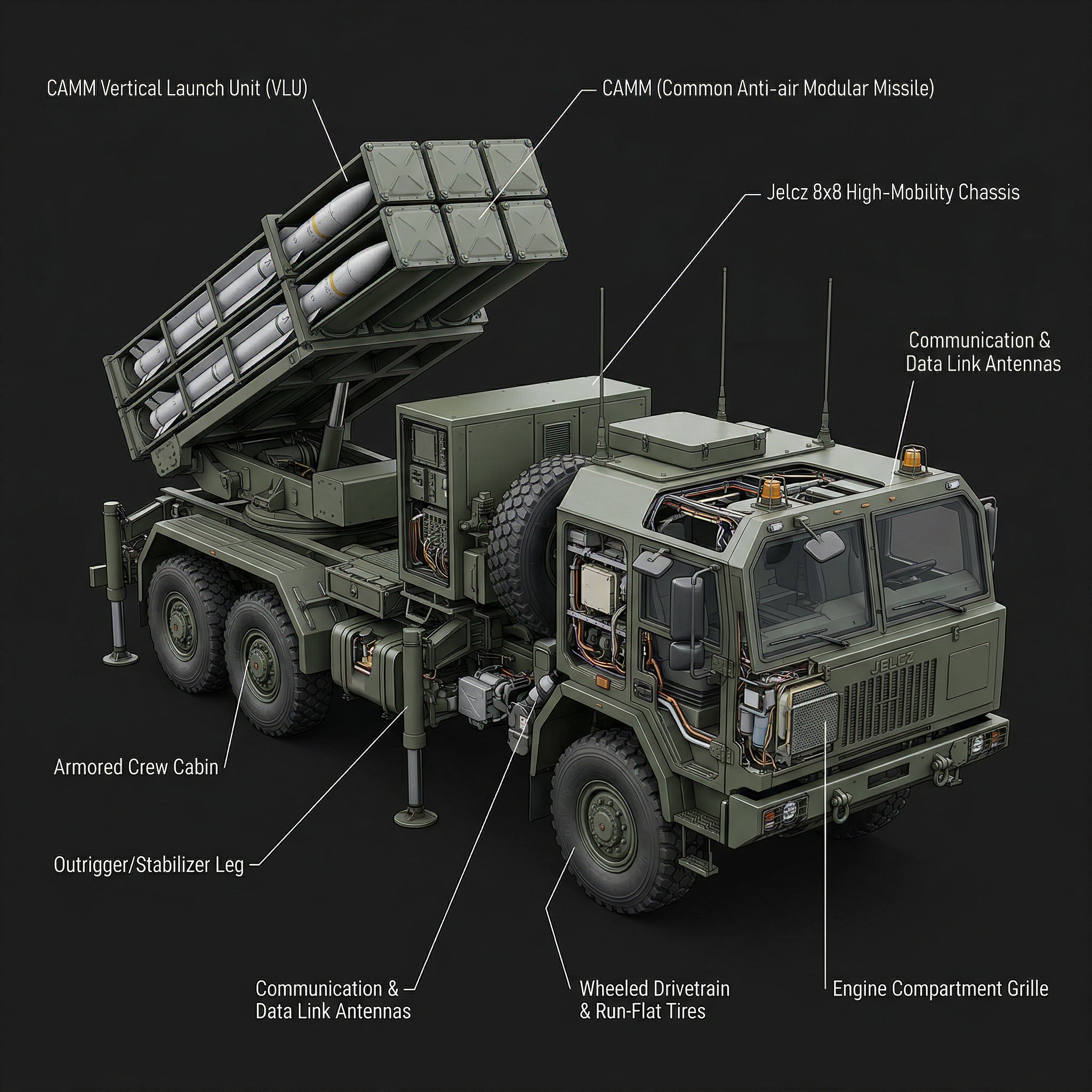 Narew CAMM Air Defense System