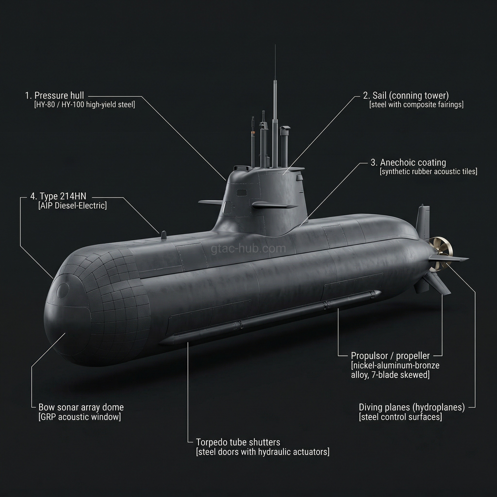 Type 214HN Papanikolis Class Submarine