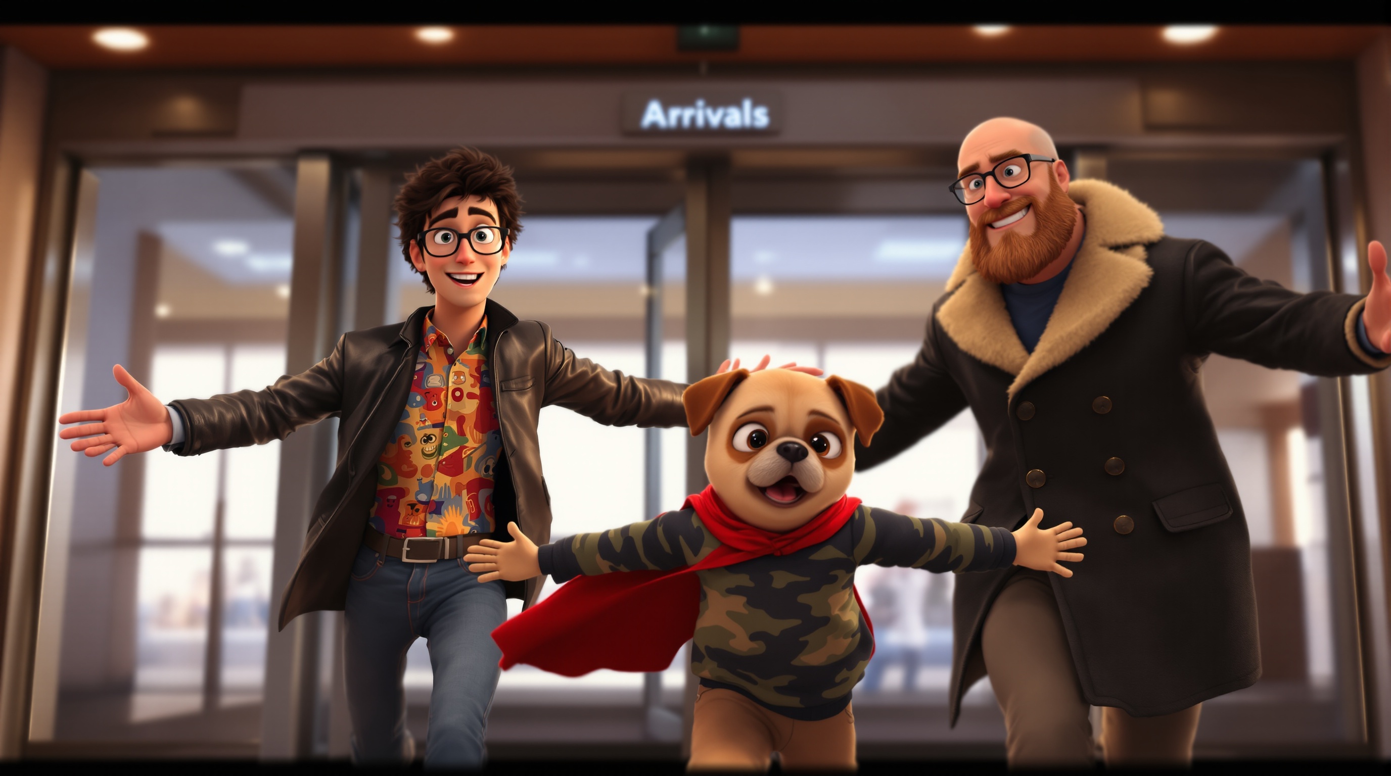 Uncle Scott and Uncle Oliver arrive at Memphis airport