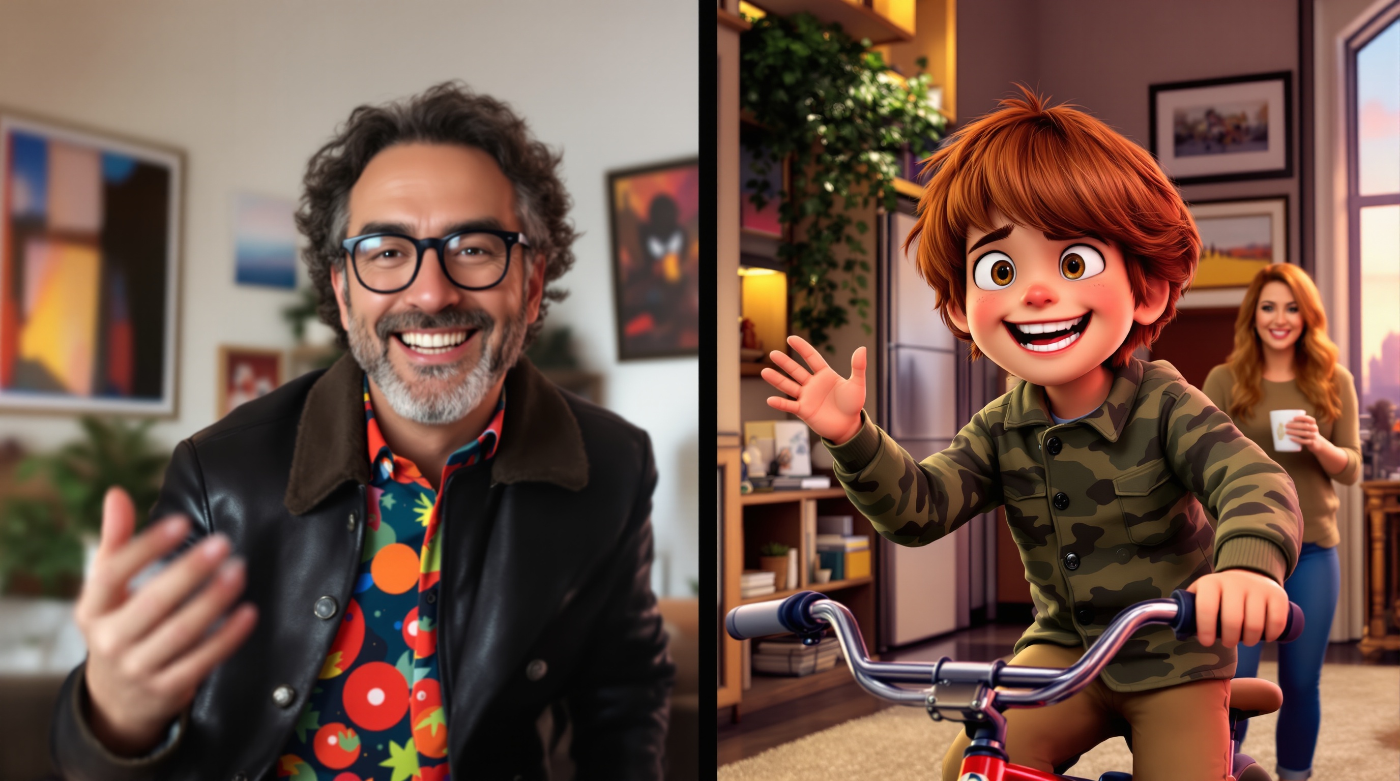 FaceTime with Uncle Scott and Uncle Oliver