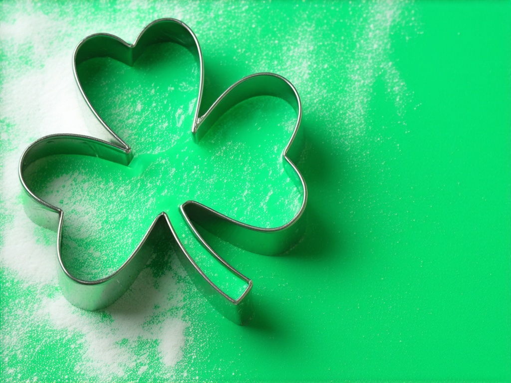 Shamrock cookie cutter preparation for 12 days of activities