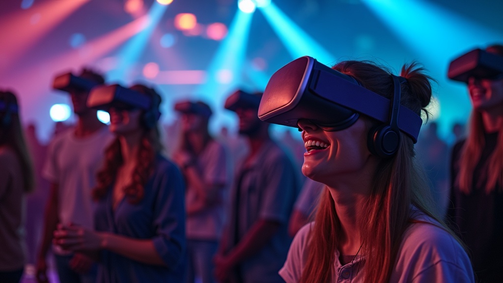 Niños disfrutando de una experiencia inmersiva de realidad virtual en cumpleaños