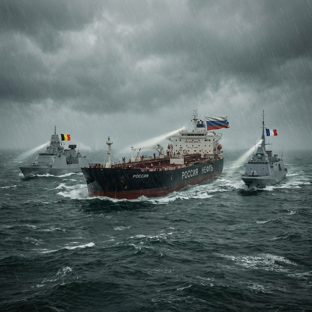 Belgium, France Seize Russian Tanker in North Sea Crisis
