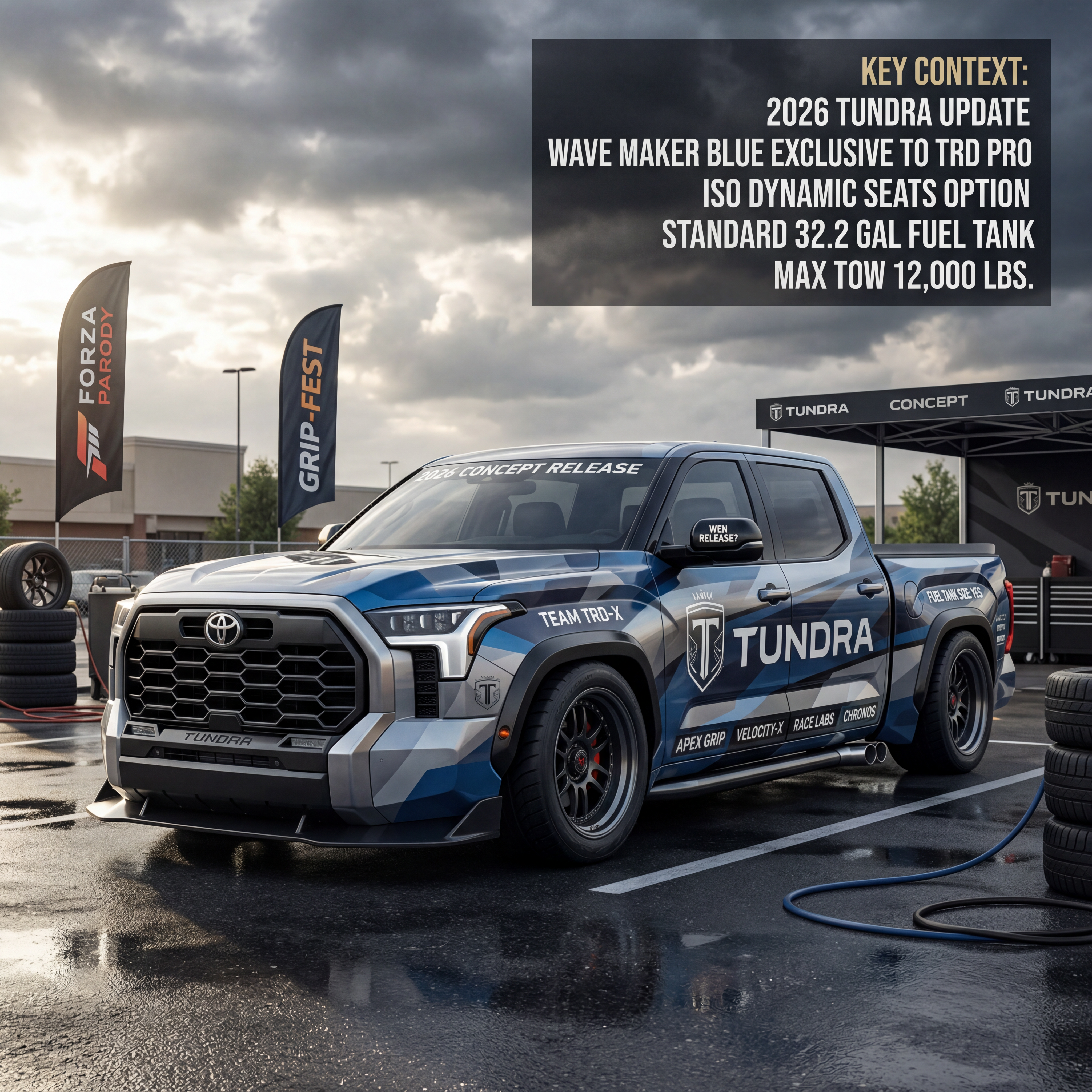 2026 Toyota Tundra Concept: Release Date & Towing Capacity AI car wrap design on 2026 toyota tundra concept: release date & towing capacity style