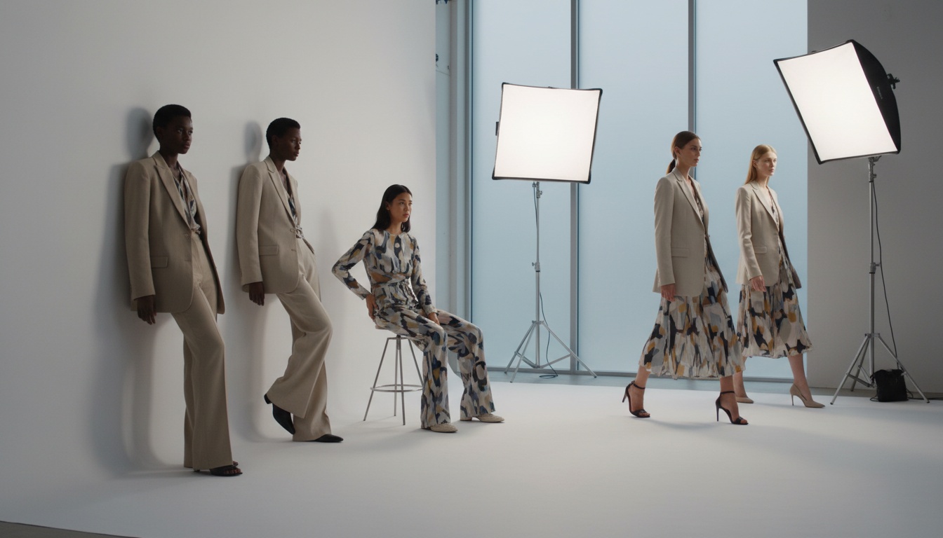 AI generated fashion model photography