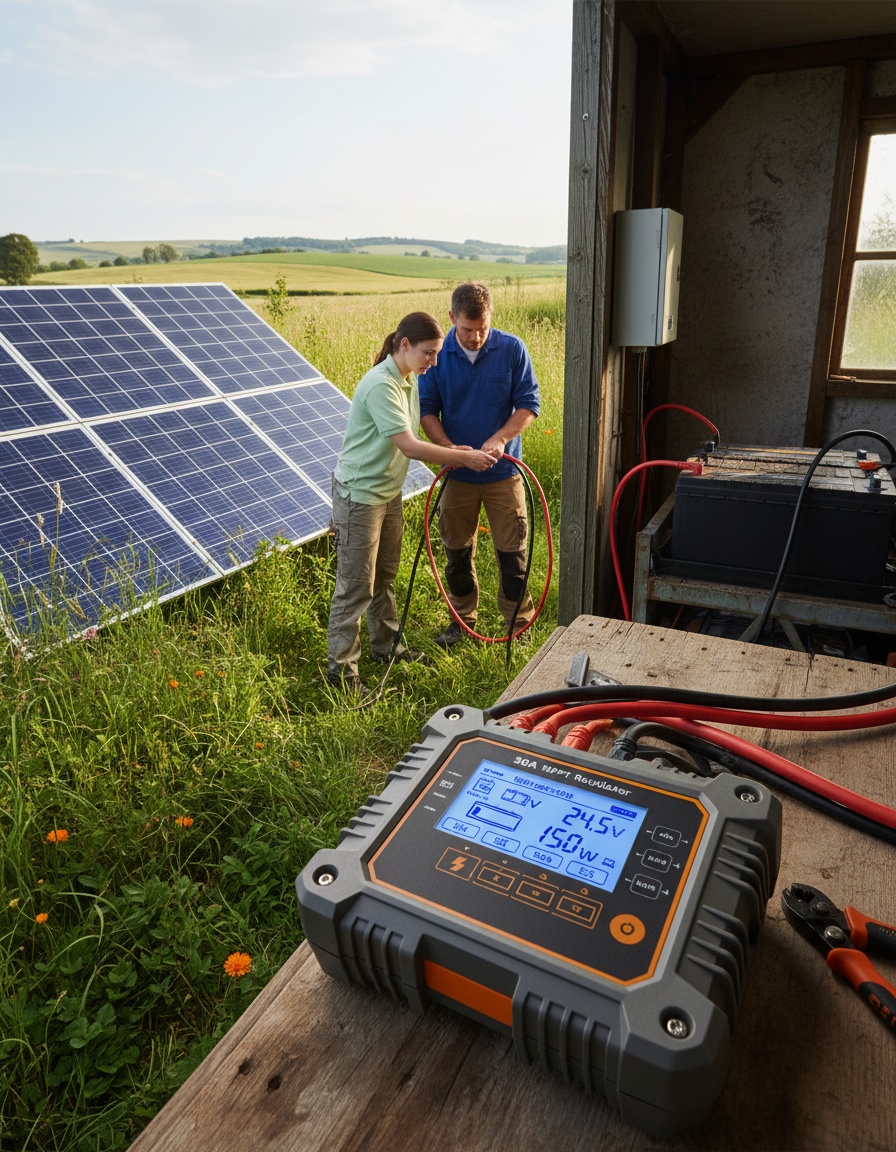 Nuevo regulador solar MPPT de 30A optimiza carga de baterías en sistemas fotovoltaicos